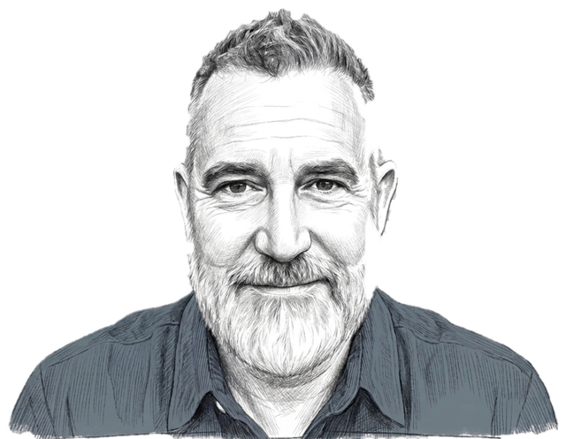 Pencil drawing of Michael Richard Murphy
