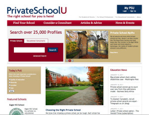 PrivateSchoolU website