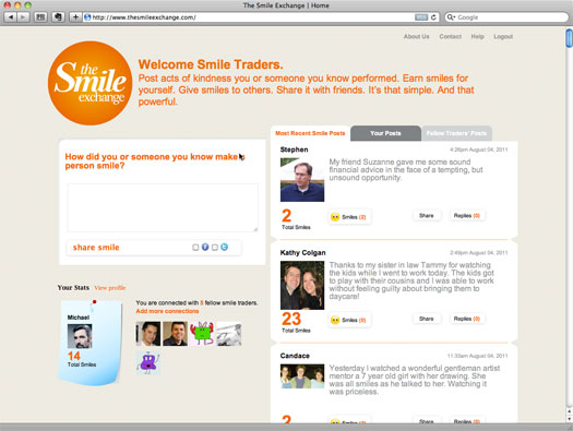 The Smile Exchange website homepage screenshot